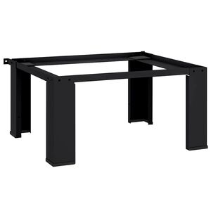 vidaXL Socle pour Machine &agrave; Laver Noir 64 x 55 x 32,5 cm Acier
