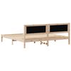 vidaXL Cadre de lit Gris clair 200 x 200 cm Pin massif