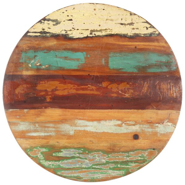 vidaXL Dessus de table rond 40 cm 15-16 mm Bois de r&eacute;cup&eacute;ration