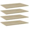 vidaXL Panneau de biblioth&egrave;que 4 pcs ch&ecirc;ne sonoma bois d&rsquo;ing&eacute;nierie