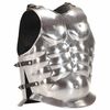 vidaXL Cuirasse d'armure corporelle de soldat romain GN Argent&eacute; Acier