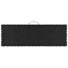 vidaXL Coussins de plancher de palette lot de 4 Noir Coton