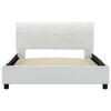 vidaXL Cadre de lit Blanc Similicuir 100 x 200 cm