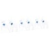 vidaXL Rennes LED 6 pc Blanc 45 x 19 x 65 cm tissu