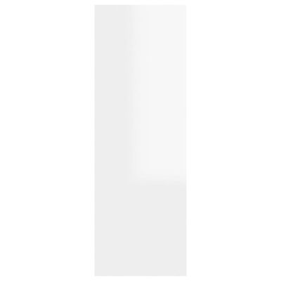 vidaXL Meuble TV Blanc brillant 30,5x30x90 cm Bois d’ingénierie