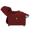 vidaXL Fauteuil de massage inclinable 4 places porte-gobelets bordeaux