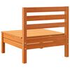 vidaXL Canap&eacute; de jardin sans accoudoirs cire marron bois de pin massif
