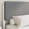 vidaXL Cadre de lit avec t&ecirc;te de lit rembourr&eacute;e Gris clair
