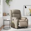 vidaXL Fauteuil de massage inclinable &eacute;lectrique cappuccino similicuir