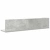 vidaXL &Eacute;tag&egrave;res murales 2pcs gris b&eacute;ton 75x16,5x16,5cm bois ing&eacute;nierie