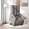 vidaXL Fauteuil inclinable taupe tissu