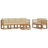 vidaXL Ensemble de canap&eacute;s d'ext&eacute;rieur 7 pc Naturel et Beige