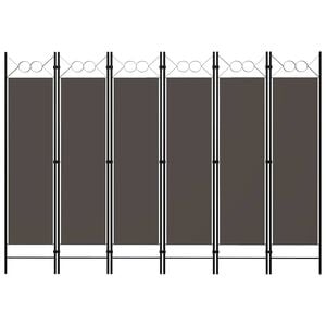 vidaXL Cloison de s&eacute;paration 6 panneaux Anthracite 240x180 cm