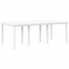 vidaXL Ensemble de salle à manger pour jardin 7 pcs Blanc Rattan Polt