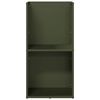 vidaXL Portant de bois chauffage vert olive 40x30x80 cm