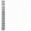 vidaXL Cl&ocirc;ture de prairie Argent&eacute; 25 x 1,2 m Acier galvanis&eacute;