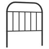 vidaXL T&ecirc;te de lit de remplacement m&eacute;tal noir 80 cm