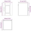 vidaXL Armoire de cuisine avec porte 2 pcs Ch&ecirc;ne brun 30 x 31 x 40 cm