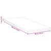 vidaXL Surmatelas Blanc 200 x 200 x 7 cm Tissu Jacquard
