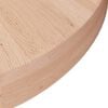 vidaXL Dessus de table rond &Oslash;30x4 cm Bois de ch&ecirc;ne massif non trait&eacute;