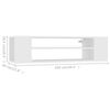 vidaXL Meuble TV suspendu Blanc 100x30x26,5 cm Bois d&rsquo;ing&eacute;nierie