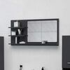 vidaXL Miroir de salle de bain gris 90x10,5x45 cm bois d&rsquo;ing&eacute;nierie