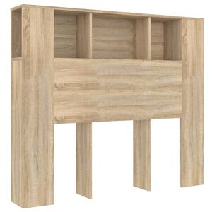 vidaXL Armoire de t&ecirc;te de lit ch&ecirc;ne sonoma 120x18,5x102,5 cm