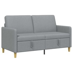 vidaXL Sofa avec rangement Gris clair 152 x 78 x 87 cm Polyester