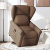 vidaXL Fauteuil inclinable Marron Tissu