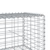 vidaXL Panier gabion avec couvercle 600x100x50 cm fer galvanis&eacute;