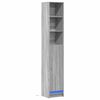 vidaXL Buffet avec LED sonoma gris 36x32,5x200 cm bois d'ing&eacute;nierie