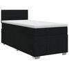 vidaXL Lit boxspring avec matelas Noir 80 x 200 cm Tissu