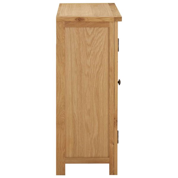 vidaXL Casier &agrave; bouteilles 11 bouteilles 80x32x80cm Bois de ch&ecirc;ne