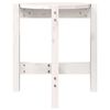 vidaXL Table basse Blanc &Oslash; 42,5x45 cm Bois massif de pin