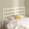 vidaXL T&ecirc;te de lit Blanc 156x4x100 cm Bois massif de pin