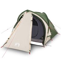 vidaXL Tente de camping 2 personnes vert 320x140x120 cm taffetas 185T