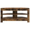 vidaXL MeubleTVd'Angle Ch&ecirc;ne fum&eacute; 102 x 40,5 x 45 cm Bois d'ing&eacute;nierie