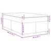 vidaXL Sommier &agrave; lattes de lit avec matelas Bleu 140x200 cm Tissu