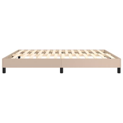 vidaXL Cadre de lit sans matelas cappuccino 180x200 cm similicuir