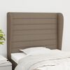vidaXL T&ecirc;te de lit avec oreilles Taupe 103x23x118/128 cm Tissu