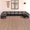 vidaXL Salon de jardin 10 pcs bois de pin massif