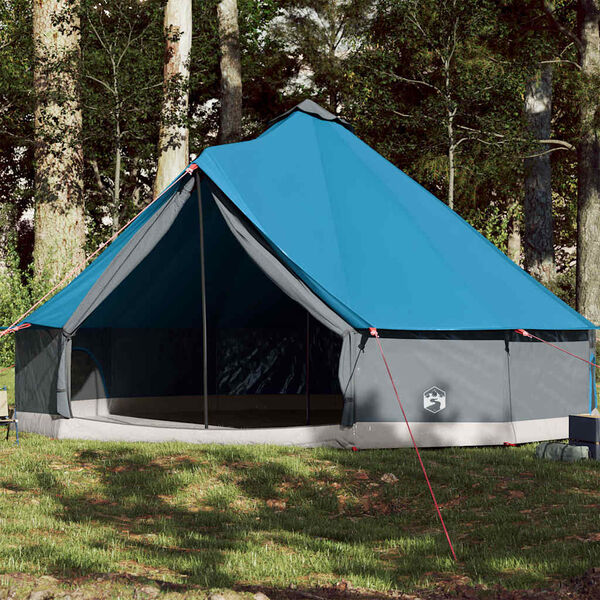 vidaXL Tente familiale tipi 12 personnes bleu imperm&eacute;able