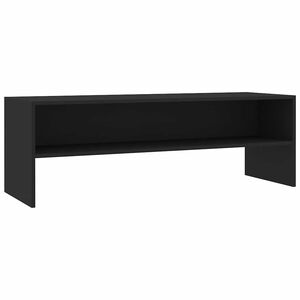vidaXL Meuble TV Noir 120x40x40 cm Bois d'ing&eacute;nierie