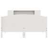 vidaXL Lit biblioth&egrave;que sans matelas blanc 140x200 cm bois pin massif