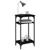 vidaXL Table d'appoint Noir 40x30x75 cm Bois d'ingénierie