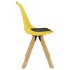 vidaXL Ensemble de salle &agrave; manger 7 pcs Jaune et noir