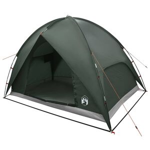 vidaXL Tente de camping avec un abri imperm&eacute;able D&ocirc;me Vert arm&eacute;e