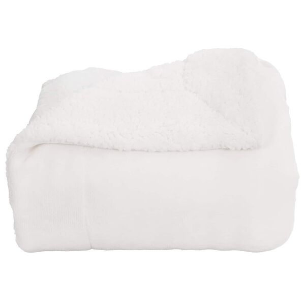 vidaXL Jet&eacute; Blanc 240 x 270 cm Toison