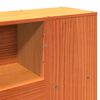vidaXL Lit biblioth&egrave;que sans matelas cire marron 180x200 cm pin massif