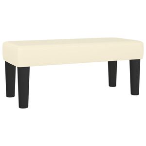 vidaXL Banc Cr&egrave;me 70x30x30 cm Similicuir